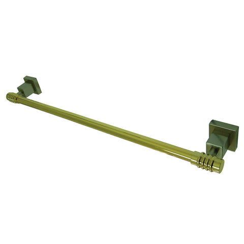 Kingston Brass BAH4641SNPB 24" Towel Bar, Satin Nickel/Polished Brass - Satin Nickel/Polished Brass