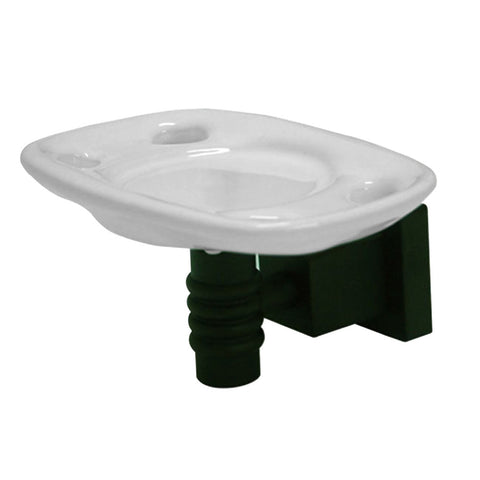 Kingston Brass BAH4646ORB Round Toothbrush Holder With Ceramic Tumbler, Oil Rubbed Bronze - Oil Rubbed Bronze