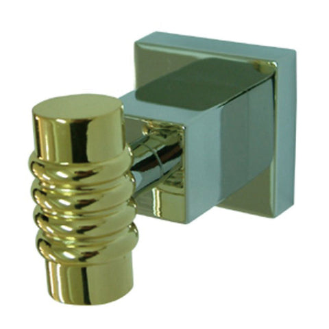 Kingston Brass BAH4647CPB Robe Hook, Polished Chrome - Polished Chrome/Polished Brass