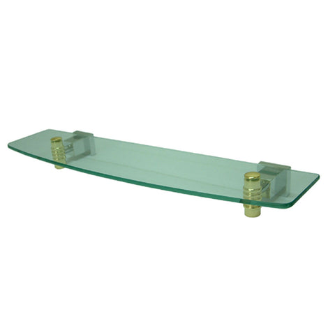 Kingston Brass BAH4649CPB Glass Shelf, Polished Chrome - Polished Chrome/Polished Brass