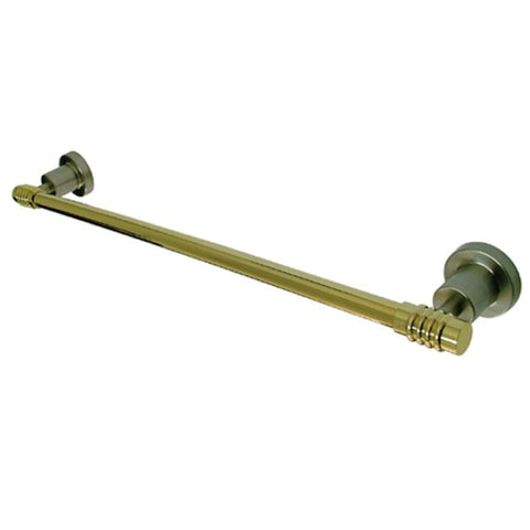 Kingston Brass BAH8612SNPB 18" Towel Bar, Satin Nickel/Polished Brass - Satin Nickel/Polished Brass