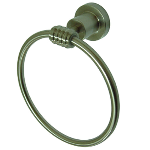 Kingston Brass BAH8614SN 6" Towel Ring, Satin Nickel - Satin Nickel