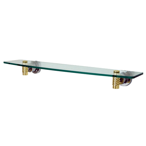 Kingston Brass BAH8619CPB Glass Shelf, Polished Chrome - Polished Chrome/Polished Brass