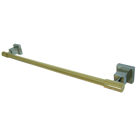 Kingston Brass BAH8641CPB 24" Towel Bar, Polished Chrome - Polished Chrome/Polished Brass