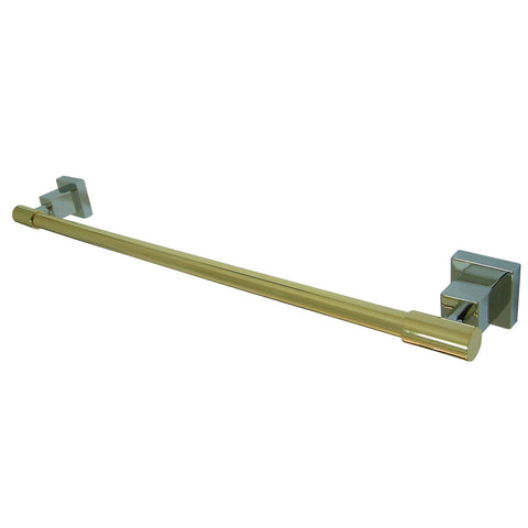 Kingston Brass BAH8642CPB 18" Towel Bar, Polished Chrome - Polished Chrome/Polished Brass