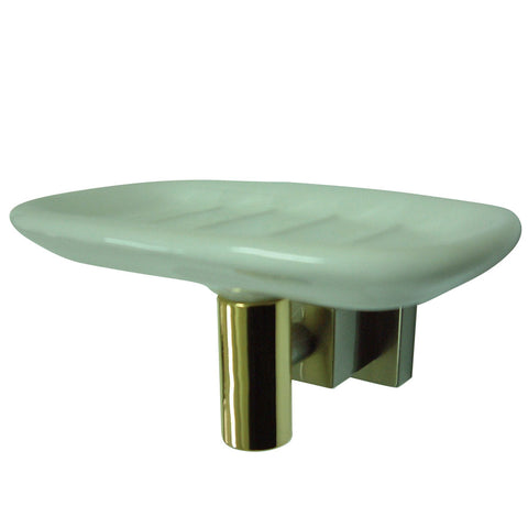 Kingston Brass BAH8645SNPB Soap Dish, Satin Nickel/Polished Brass - Satin Nickel/Polished Brass