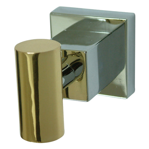 Kingston Brass BAH8647CPB Robe Hook, Polished Chrome - Polished Chrome/Polished Brass