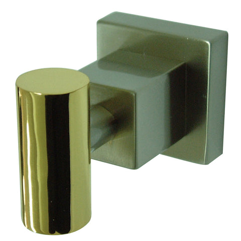 Kingston Brass BAH8647SNPB Robe Hook, Satin Nickel/Polished Brass - Satin Nickel/Polished Brass