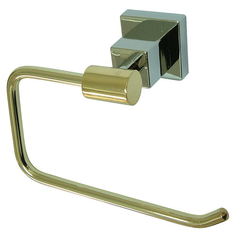 Kingston Brass BAH8648Z3CPB Paper Holder, Polished Chrome - Polished Chrome/Polished Brass