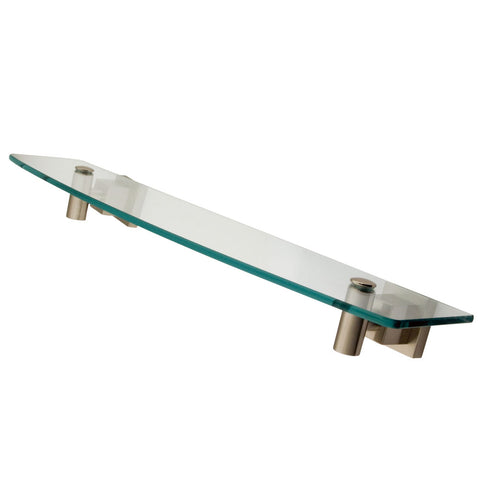 Kingston Brass BAH8649SN Glass Shelf, Satin Nickel - Satin Nickel