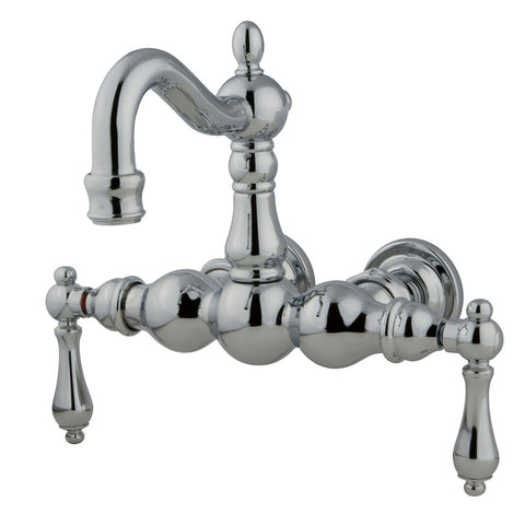 Kingston Brass CC1002T1 Vintage 3-3/8" Wall Mount Tub Filler, Polished Chrome - Polished Chrome