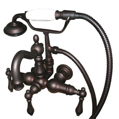 Kingston Brass CC1007T5 Vintage 3-3/8" Wall Mount Tub Filler, Oil Rubbed Bronze - Oil Rubbed Bronze