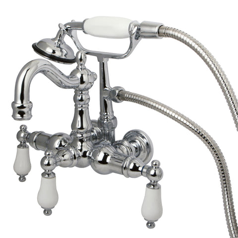 Kingston Brass CC1012T1 Vintage 3-3/8" Wall Mount Tub Filler, Polished Chrome - Polished Chrome