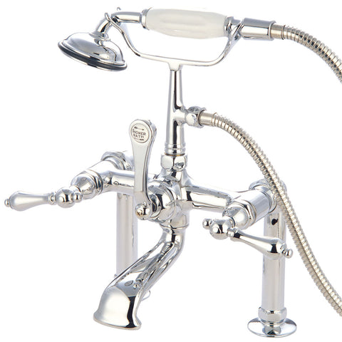 Kingston Brass CC104T1 Vintage 7" Deck Mount Tub Filler, Polished Chrome - Polished Chrome