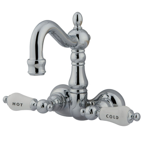 Kingston Brass CC1074T1 Vintage 3-3/8" Wall Mount Tub Filler, Polished Chrome - Polished Chrome
