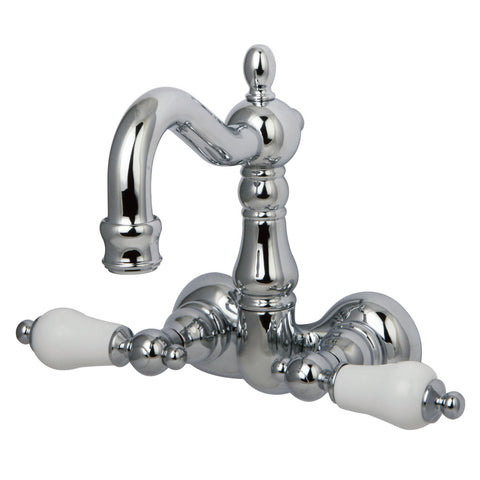 Kingston Brass CC1076T1 Vintage 3-3/8" Wall Mount Tub Filler, Polished Chrome - Polished Chrome