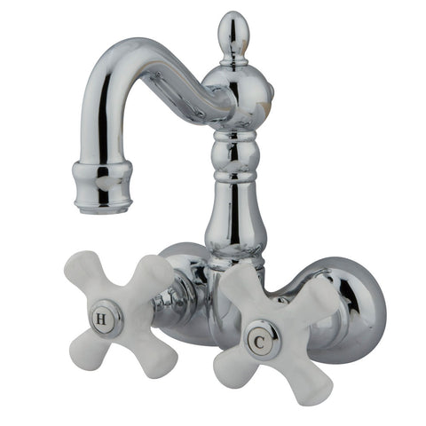 Kingston Brass CC1080T1 Vintage 3-3/8" Wall Mount Tub Filler, Polished Chrome - Polished Chrome