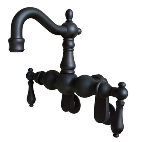 Kingston Brass CC1081T5 Vintage Wall Mount Tub Filler with Adjustable Centers, Oil Rubbed Bronze - Oil Rubbed Bronze