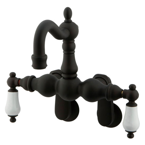 Kingston Brass CC1083T5 Vintage Wall Mount Tub Filler with Adjustable Centers, Oil Rubbed Bronze - Oil Rubbed Bronze