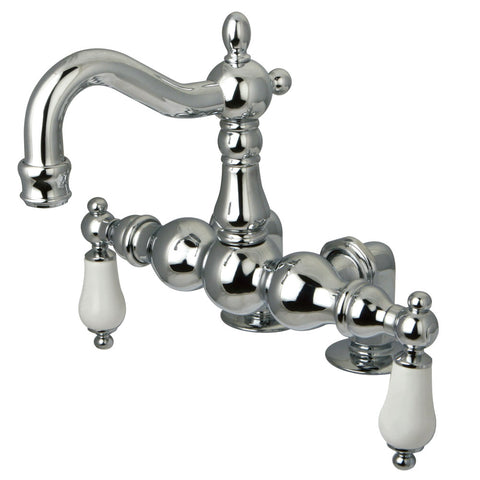 Kingston Brass CC1094T1 Vintage 3-3/8" Deck Mount Tub Filler, Polished Chrome - Polished Chrome