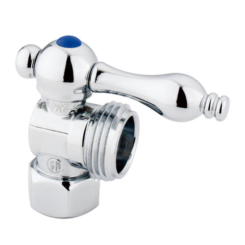 Kingston Brass CC13001 1/2" IPS, 3/4" Hose thread Angle Shut-off Valve, Chrome - Polished Chrome