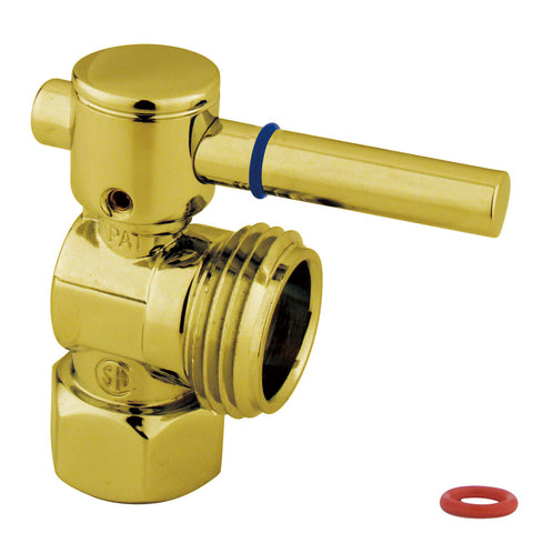 Fauceture CC13002DL 1/2" IPS, 1/4" Garden Hose thread VALVE, Polished Brass - Polished Brass