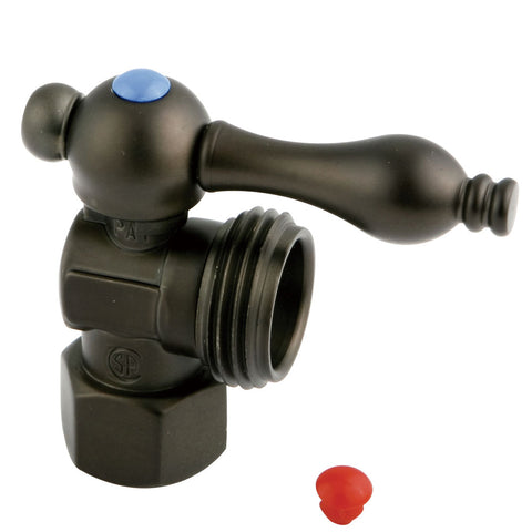 Kingston Brass CC13005 1/2" IPS, 3/4" Hose thread Angle Shut-off Valve, Oil Rubbed Bronze - Oil Rubbed Bronze