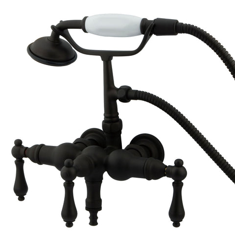 Kingston Brass CC19T5 Vintage 3-3/8" Wall Mount Tub Filler, Oil Rubbed Bronze - Oil Rubbed Bronze