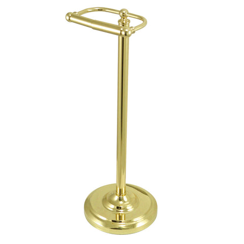 Kingston Brass CC2002 Pedestal Tissue Paper Holder, Polished Brass - Polished Brass