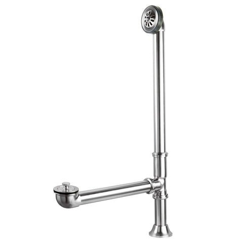 Kingston Brass CC2081 Brass Claw Foot Tub Drain, Polished Chrome - Polished Chrome