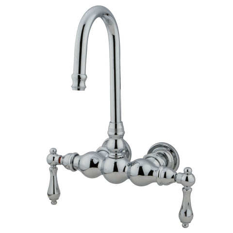 Kingston Brass CC2T1 Vintage 3-3/8" Wall Mount Tub Filler, Polished Chrome - Polished Chrome