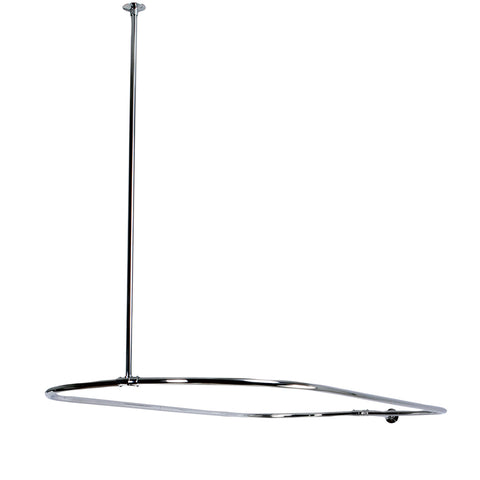 Kingston Brass CC3151 Rectangular Shower Rod, Polished Chrome - Polished Chrome