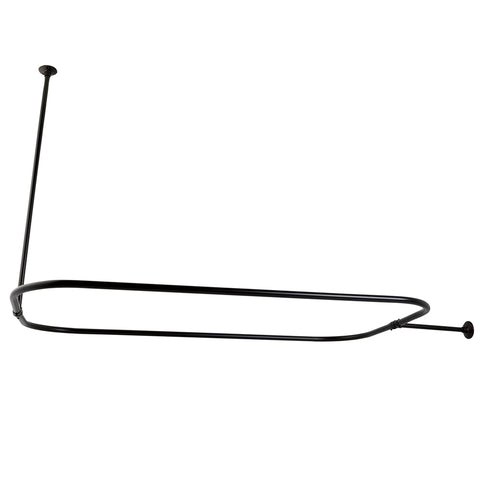 Kingston Brass CC3155 Rectangular Shower Rod, Oil Rubbed Bronze - Oil Rubbed Bronze