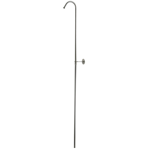 Kingston Brass CC3168 Vintage Convert To Shower (Without Spout and Shower Head), Satin Nickel - Satin Nickel
