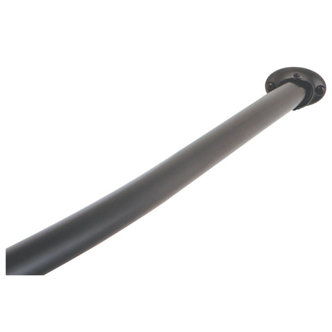 Kingston Brass CC3175 Adjustable Hotel Single Curved Shower Curtain Rod, Oil Rubbed Bronze - Oil Rubbed Bronze