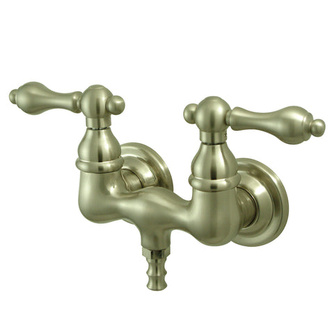 Kingston Brass CC31T8 Vintage 3-3/8" Wall Mount Tub Filler, Satin Nickel - Satin Nickel