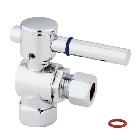 Fauceture CC33101DL 3/8" IPS, 3/8" O.D. Compression Angle Valve, Chrome - Polished Chrome