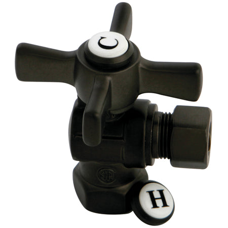 Kingston Brass CC33105ZX 3/8" FIP X 3/8" OD Compression Angle Valve, Oil Rubbed Bronze - Oil Rubbed Bronze
