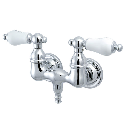 Kingston Brass CC34T1 Vintage 3-3/8" Wall Mount Tub Filler, Polished Chrome - Polished Chrome
