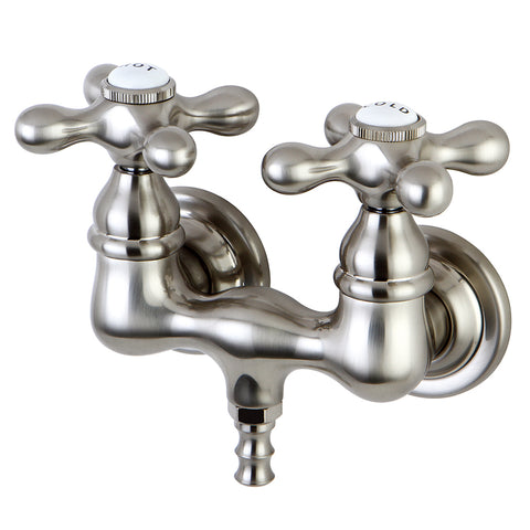 Kingston Brass CC37T8 Vintage 3-3/8" Wall Mount Tub Filler, Satin Nickel - Satin Nickel