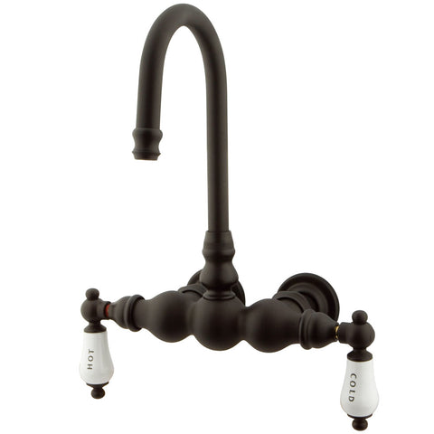 Kingston Brass CC3T5 Vintage 3-3/8" Wall Mount Tub Filler, Oil Rubbed Bronze - Oil Rubbed Bronze