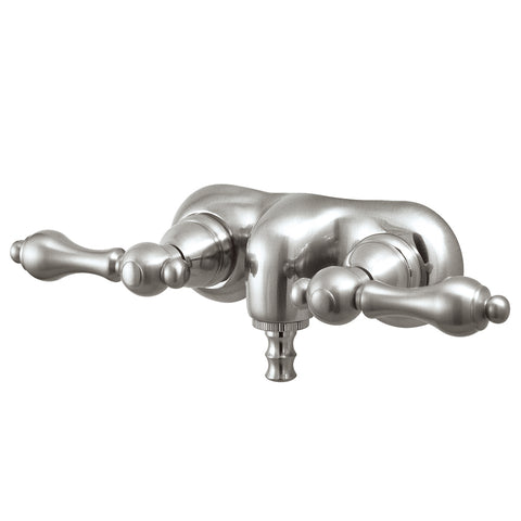 Kingston Brass CC41T8 Vintage 3-3/8" Wall Mount Tub Filler, Satin Nickel - Satin Nickel