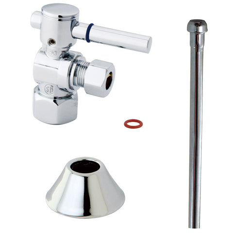 Kingston Brass CC43101DLTKB30 Traditional Plumbing Toilet Trim Kit, Chrome - Polished Chrome