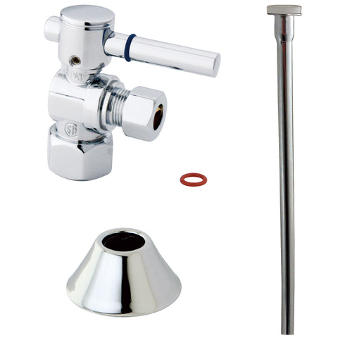 Kingston Brass CC43101DLTKF20 Comtemporary Plumbing Toilet Trim Kit, Chrome - Polished Chrome