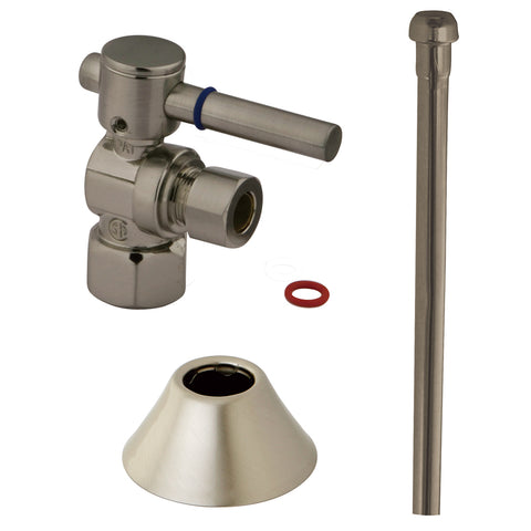 Kingston Brass CC43108DLTKB30 Traditional Plumbing Toilet Trim Kit, Satin Nickel - Satin Nickel