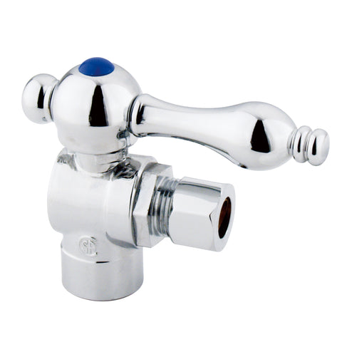 Kingston Brass CC43201 1/2" Sweat, 3/8" O.D. Compression Angle Shut-off Valve, Chrome - Polished Chrome