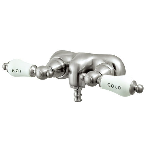 Kingston Brass CC43T8 Vintage 3-3/8" Wall Mount Tub Filler, Satin Nickel - Satin Nickel