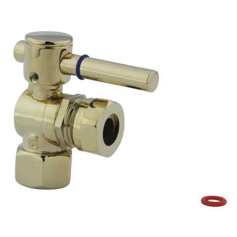 Fauceture CC44102DL 1/2" IPS, 1/2" or 7/16" Slip Joint Angle Valve, Polished Brass - Polished Brass