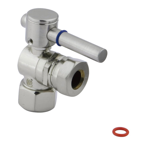 Fauceture CC44108DL 1/2" IPS, 1/2" or 7/16" Slip Joint Angle Valve, Satin Nickel - Satin Nickel