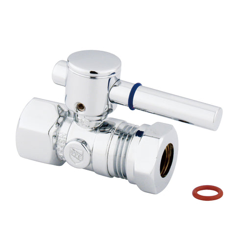 Fauceture CC44151DL 1/2" IPS, 1/2" or 7/16" Slip Joint Straight Valve, Chrome - Polished Chrome